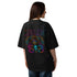 Unisex organic oversized high neck t-shirt