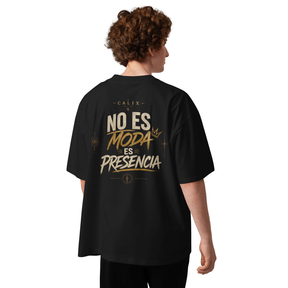 NO ES MODA ES PRESENCIA T-Shirt side view