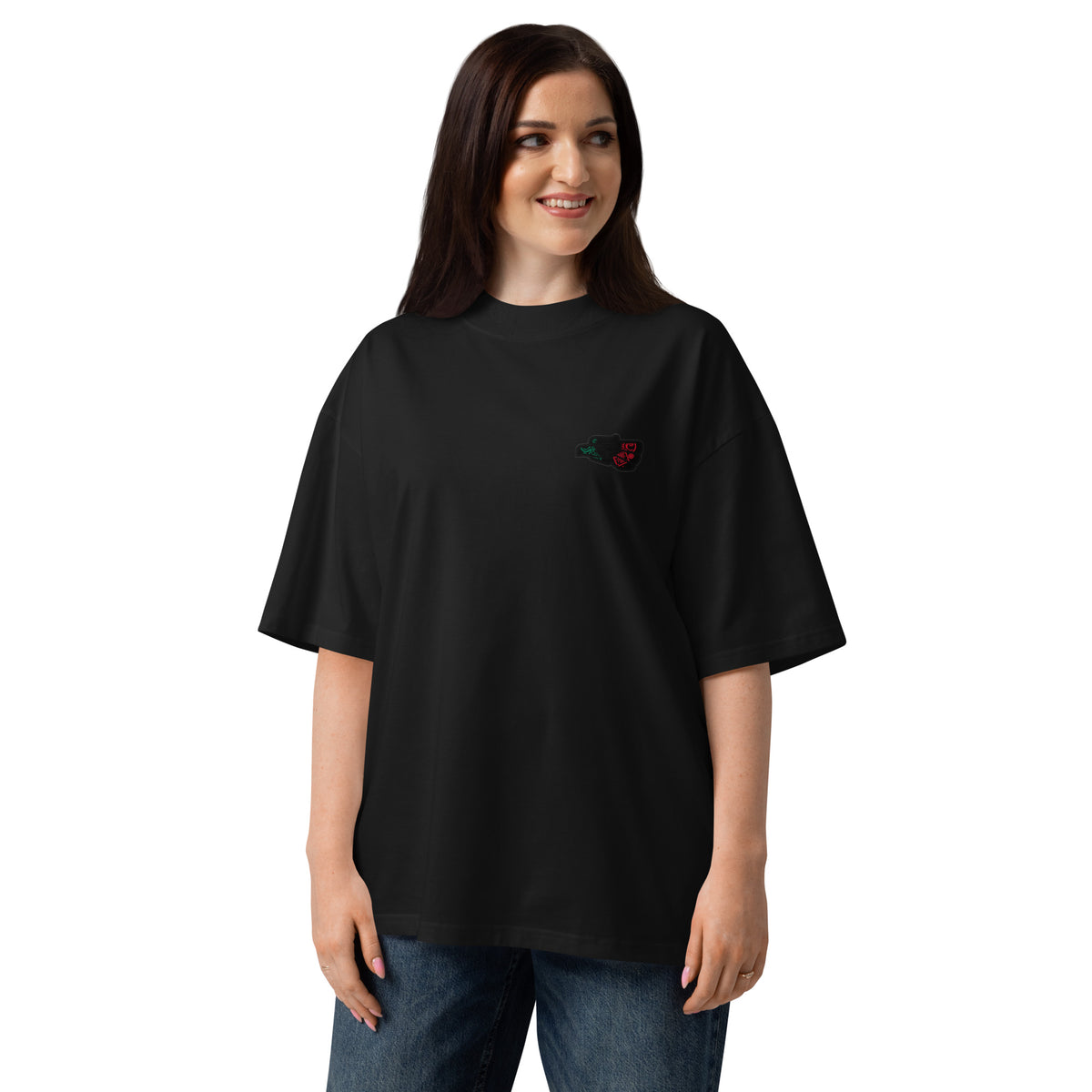 Unisex Organic Oversized High Neck T-Shirt | Modern Style
