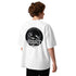 Unisex organic oversized high neck t-shirt