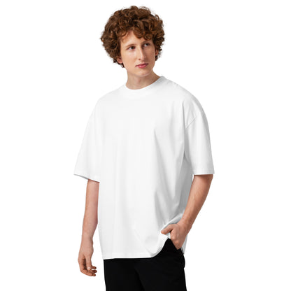 Unisex organic oversized high neck t-shirt