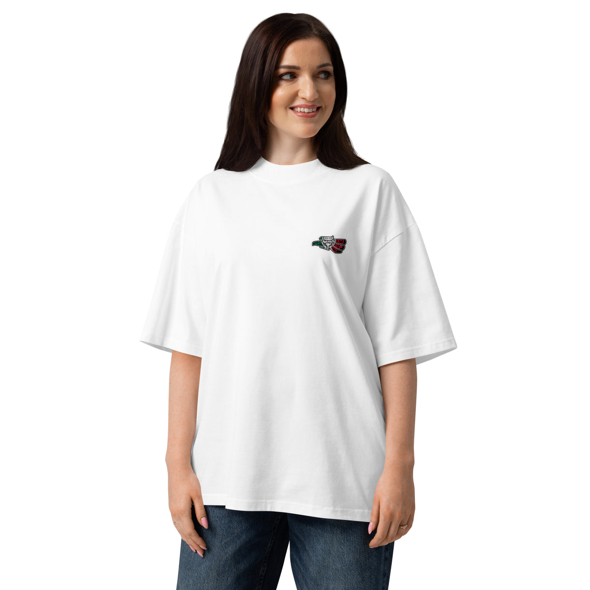 Unisex Organic Oversized High Neck T-Shirt | Modern Style